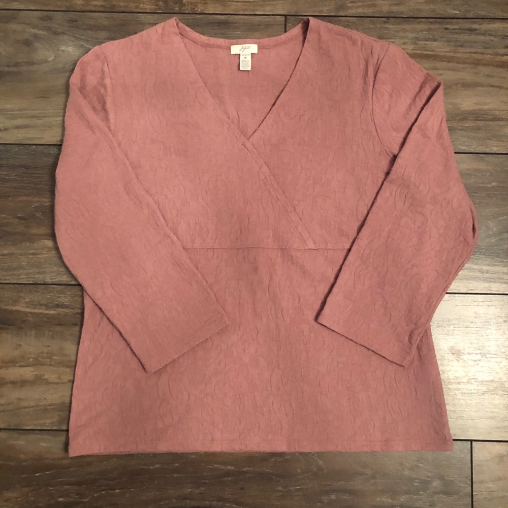 🔴3/$10🔴Womens J Jill v-neck 3/4 sleeve top🔴🔴